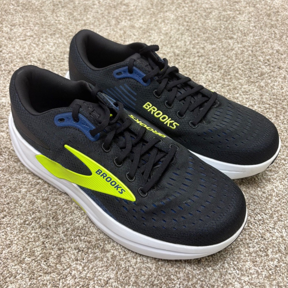 Brooks Ghost Max 3 Running Shoes Mens 11.5D Black Lime Green 1104641D078 Cushion
